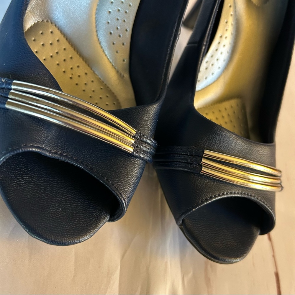 💙DEXFLEX Comfort • “Karie” Open Toe Heels - Picture 3 of 11